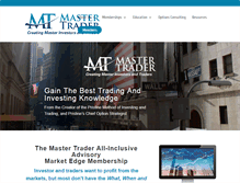Tablet Screenshot of mastertrader.com